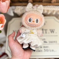 Labubu Doll Clothes – Mario Mushroom Princess Outfit