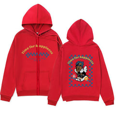 Melancholic Child Graphic Hoodie – Minimalist Zip-Up Sweatshirt