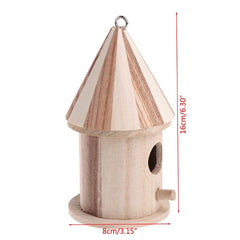 Wooden outdoor bird nest