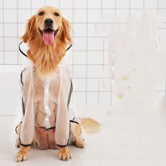Large dogs go out waterproof raincoat