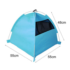 Foldable anti-mosquito kennel for pet dogs