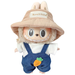 17Cm Mini Plush Doll'S Clothes Outfit Accessories Cos Anime Plush Cartoon Decor for Labubu Shark Onesie Clothing DIY Girl Gifts