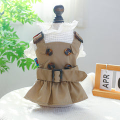 Pet Clothes Khaki Trench Coat Couple Clothes