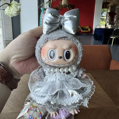 Labubu 17cm Doll Clothes & Pendant Keychain – Air Cotton Shorts