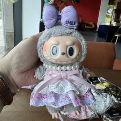 Labubu 17cm Doll Clothes & Pendant Keychain – Air Cotton Shorts