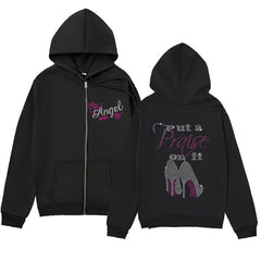 High Heel Graphic Hoodie – Simple & Stylish Zip-Up Jacket
