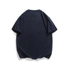 Vintage Letter Print T-Shirt – Unisex Washed Loose Fit