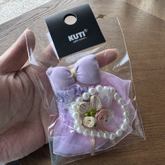 Labubu 17cm Doll Clothes & Pendant Keychain – Air Cotton Shorts