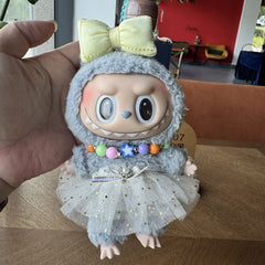 Labubu 17cm Doll Clothes & Pendant Keychain – Air Cotton Shorts