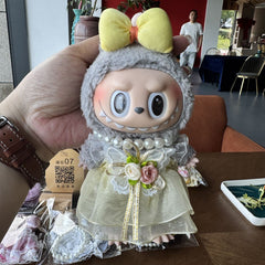 Labubu 17cm Doll Clothes & Pendant Keychain – Air Cotton Shorts