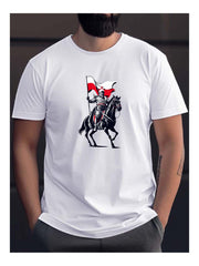 Knight Pattern Graphic T-Shirt – Bold & Trendy Streetwear