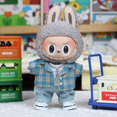 Labubu T-Shirt & Ripped Jeans Outfit – Heartfelt Macaron Style