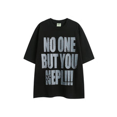 Letter Print T-Shirt – Unisex Fashion Loose Fit