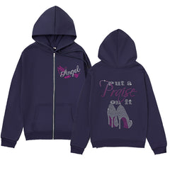 High Heel Graphic Hoodie – Simple & Stylish Zip-Up Jacket
