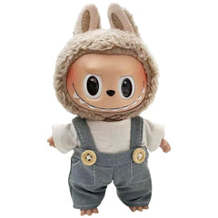 17Cm Mini Plush Doll'S Clothes Outfit Accessories Cos Anime Plush Cartoon Decor for Labubu Shark Onesie Clothing DIY Girl Gifts