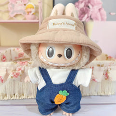 17Cm Mini Plush Doll'S Clothes Outfit Accessories Cos Anime Plush Cartoon Decor for Labubu Shark Onesie Clothing DIY Girl Gifts
