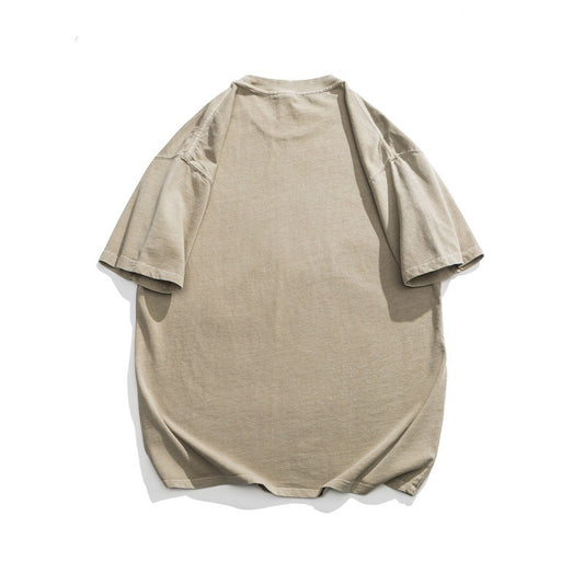 Distressed Letter Print T-Shirt – Unisex Loose Fit