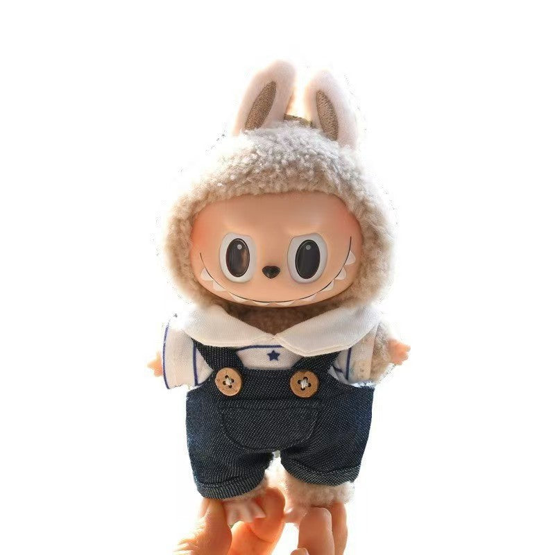 Labubu Party Series Doll Clothes with PVC Pendant