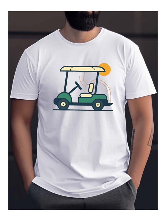 Golf Cart Print T-Shirt – Casual & Stylish Leisure Wear