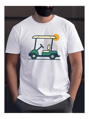 Golf Cart Print T-Shirt – Casual & Stylish Leisure Wear