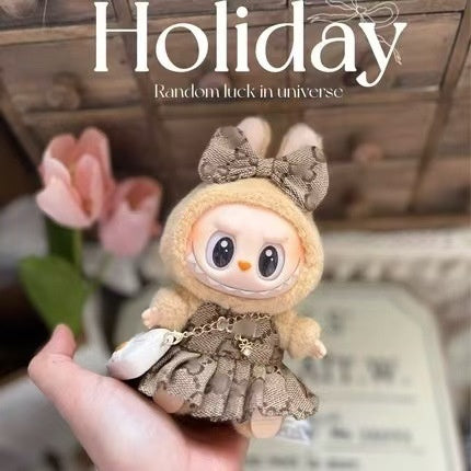 Labubu Doll Clothes – Mario Mushroom Princess Outfit