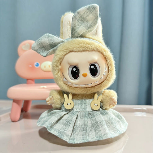 Labubu Party Series Doll Clothes with PVC Pendant