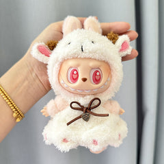 Labubu Party Series Doll Clothes with PVC Pendant