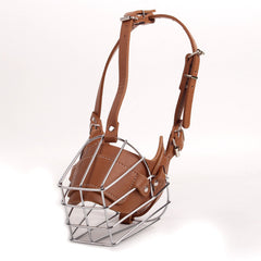 Dog Muzzle Adjustable Basket Soft Straps Rubber Pet Anti-bite Muzzle