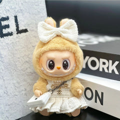 Labubu Doll Clothes – Mario Mushroom Princess Outfit