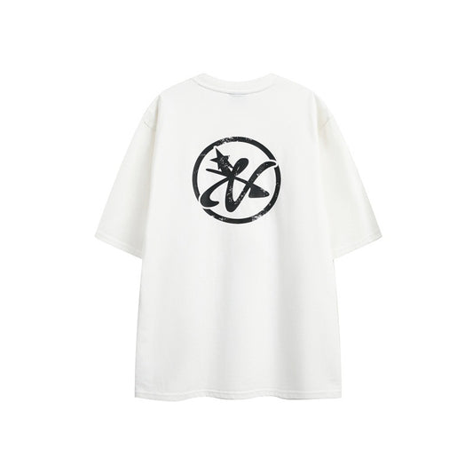 Letter Print T-Shirt – Unisex Fashion Loose Fit