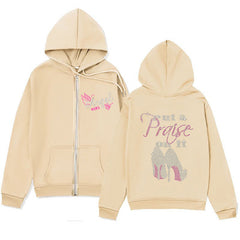 High Heel Graphic Hoodie – Simple & Stylish Zip-Up Jacket