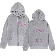 High Heel Graphic Hoodie – Simple & Stylish Zip-Up Jacket