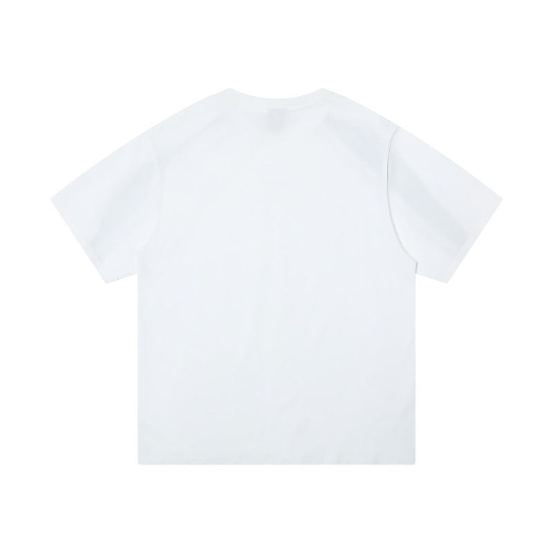 Foam Fun Letter Print T-Shirt – Unisex Loose Fit