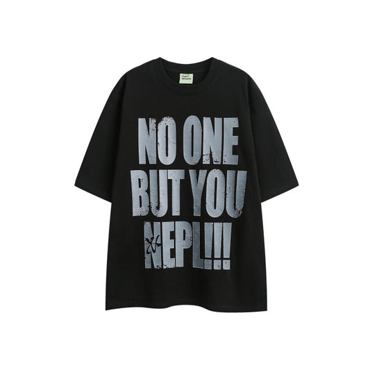 Letter Print T-Shirt – Unisex Fashion Loose Fit