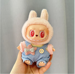 Labubu Party Series Doll Clothes with PVC Pendant