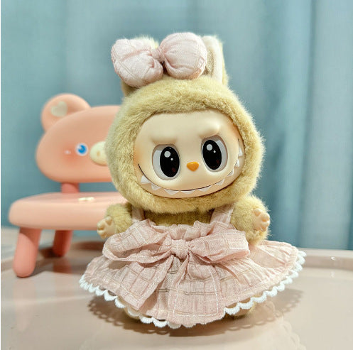 Labubu Party Series Doll Clothes with PVC Pendant
