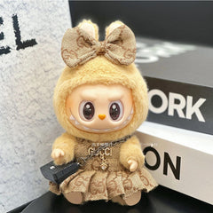 Labubu Doll Clothes – Mario Mushroom Princess Outfit