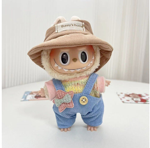 Labubu Party Series Doll Clothes with PVC Pendant