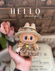 Labubu Doll Clothes – Mario Mushroom Princess Outfit