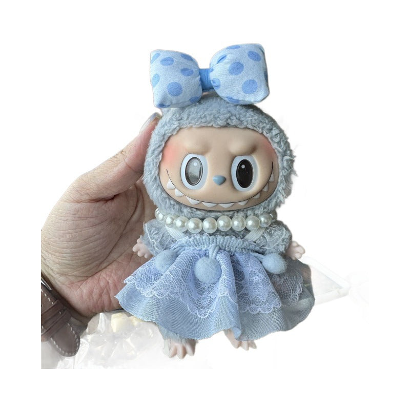 Labubu 17cm Doll Clothes & Pendant Keychain – Air Cotton Shorts