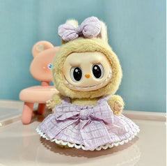 Labubu Party Series Doll Clothes with PVC Pendant
