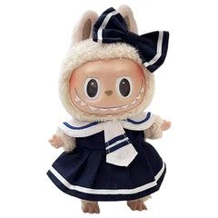 17Cm Mini Plush Doll'S Clothes Outfit Accessories Cos Anime Plush Cartoon Decor for Labubu Shark Onesie Clothing DIY Girl Gifts